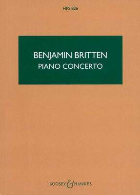 BRITTEN - PIANO CONCERTO OP 13 STUDY SCORE
