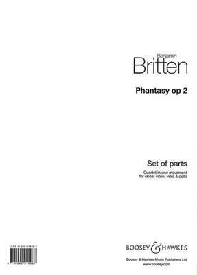 BRITTEN - PHANTASY OP 2 OBOE/VLN/VLA/VC PARTS
