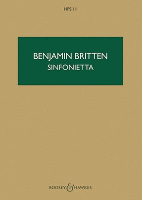 BRITTEN - SINFONIETTA OP 1 STUDY SCORE