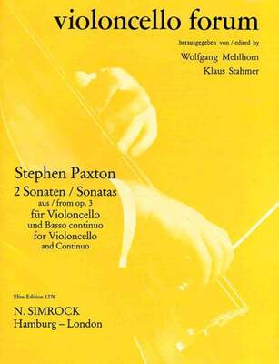 2 SONATAS OP 3 CELLO & BASSO CONTINUO