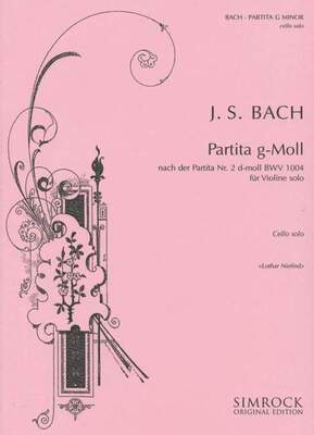 BACH - PARTITA NO 2 IN G MIN CELLO SOLO