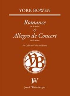 BOWEN - ROMANCE AND ALLEGRO CELLO (OR VIOLA)/PIANO
