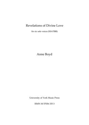 BOYD - REVELATIONS OF DIVINE LOVE SSATBB SOLI