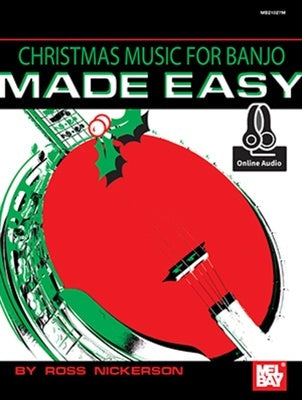 CHRISTMAS MUSIC FOR BANJO MADE EASY BK/OLA
