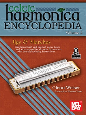 CELTIC HARMONICA ENCYCLOPEDIA VOL 2 JIGS & MARCHES BK/OLA