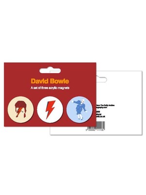 DAVID BOWIE ACRYLIC MAGNETS SET OF 3