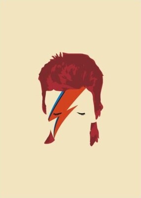 DAVID BOWIE GREETING CARD POP ART STYLE