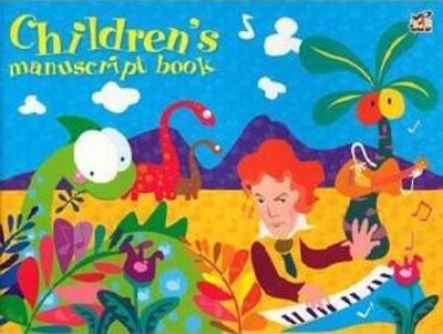 CHILDRENS MANUSCRIPT BOOK WIDE STAVE