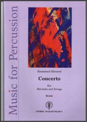 CONCERTO FOR MARIMBA AND STRINGS MARIMBA/PNO