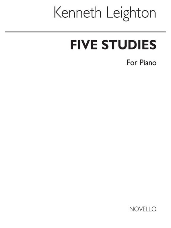 LEIGHTON - 5 STUDIES OP 22 FOR PIANO