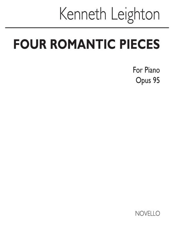 LEIGHTON 4 ROMANTIC PIECES OP 95 PIANO