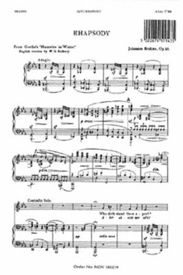 BRAHMS ALTO RHAPSODY TTBB