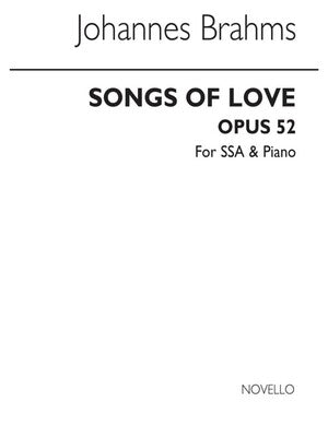 BRAHMS SONGS OF LOVE V/SCORE SSA(ARC)