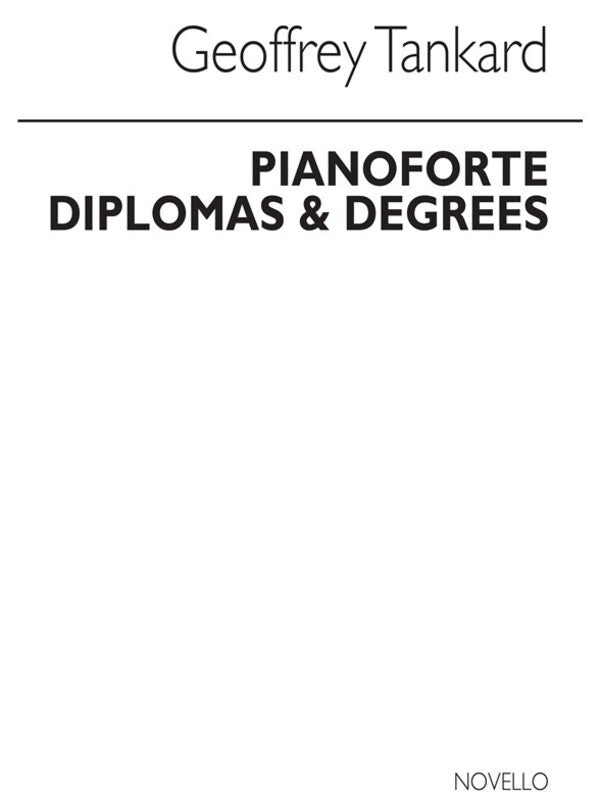 TANKARD PIANO DIPLOMAS/DEGREES(ARC)