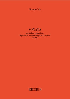 COLLA - SONATA "EPIFANIA DI UNA LACRIMA" FOR VIOLIN/PIANO