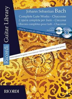 COMPLETE LUTE WORKS CHACONNE FOR GUITAR BK/2CD