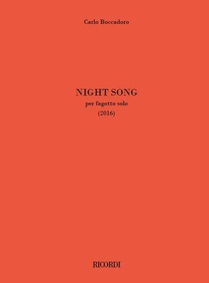 BOCCADORO - NIGHT SONG FOR BASSOON SOLO