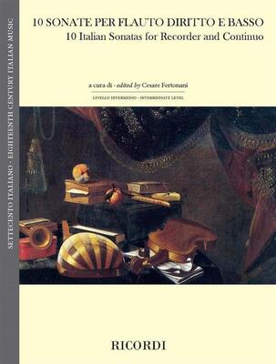 10 ITALIAN SONATAS FOR RECORDER AND CONTINUO