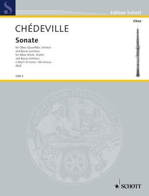 CHEDEVILLE - SONATA IN E MINOR OBOE/PIANO