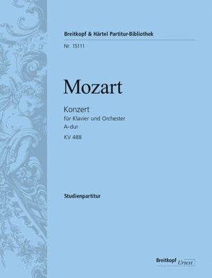 CONCERTO A MAJ K 488 PIANO