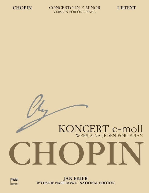 CHOPIN - CONCERTO E MINOR OP 11 NATIONAL EDITION