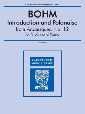 BOHM - INTRODUCTION AND POLONAISE VIOLIN/PIANO