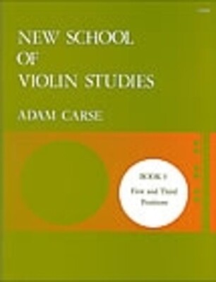 CARSE - NEW SCHOOL OF VIOLIN STUDIES BK 3