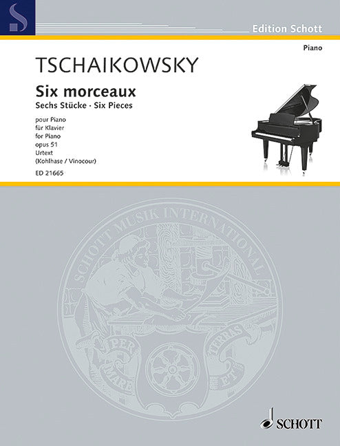 TCHAIKOVSKY - 6 PIECES OP 51 FOR PIANO