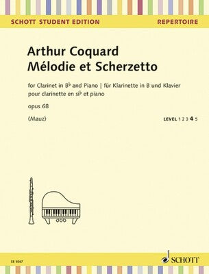 COQUARD - MELODIE ET SCHERZETTO OP 68 CLARINET/PIANO