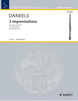 DANEELS - 3 IMPROVISATIONS FOR CLARINET SOLO