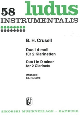 CRUSELL - DUO NO 1 D MINOR FOR 2 CLARINETS