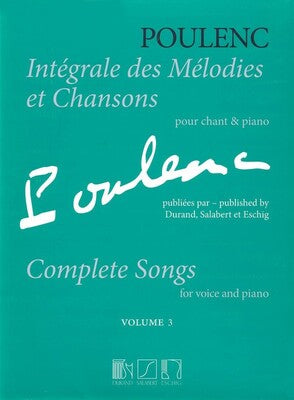COMPLETE SONGS FOR VOICE/PIANO V3
