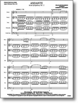 ANDANTE FROM SYMPHONY NO 5 SO3.5 SC/PTS ARR MCCASHIN