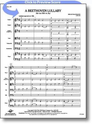 A BEETHOVEN LULLABY SO1 SC/PTS