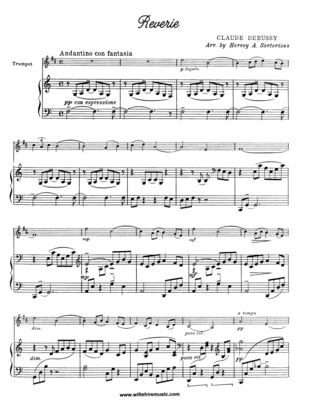 DEBUSSY - REVERIE FOR TRUMPET/PIANO ARR SARTORIOUS