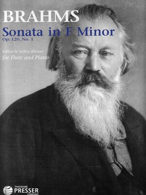 BRAHMS - SONATA F MIN OP 120 NO 1 FLUTE/PIANO ED KHANER