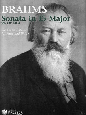 BRAHMS - SONATA E FLAT MAJ OP 120 NO 2 FLUTE/PIANO ED KHANER