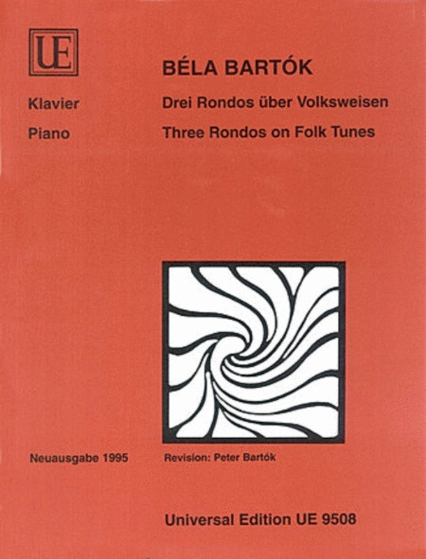 BARTOK - 3 RONDOS ON FOLK TUNES