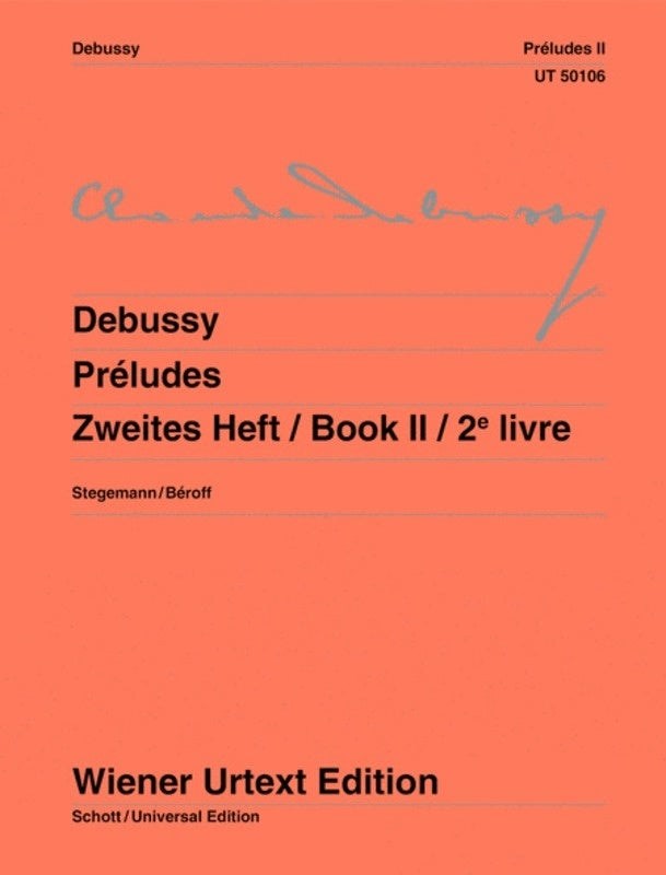 DEBUSSY - PRELUDES BK 2 FOR PIANO