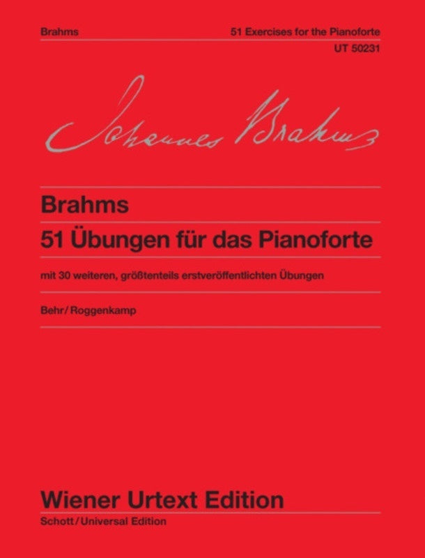 BRAHMS - 51 EXERCISES FOR PIANO