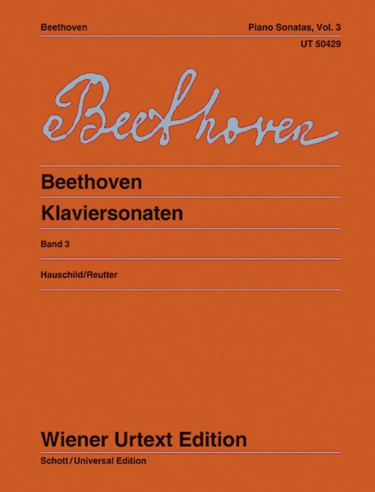 BEETHOVEN - PIANO SONATAS VOL 3 WIENER URTEXT EDITION