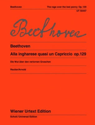 BEETHOVEN - THE RAGE OVER THE LOST PENNY OP 129 PIANO