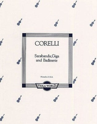 CORELLI - SARABANDE GIGA & BADINERIE VIOLA/PIANO