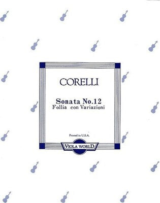 CORELLI - SONATA OP 5 NO 12 LA FOLIA VIOLA/PIANO