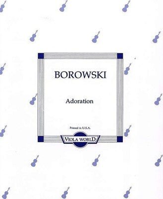 BOROWSKI - ADORATION VIOLA/PIANO