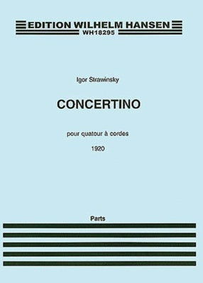 CONCERTINO (1920) FOR STRING QUARTET (PARTS)
