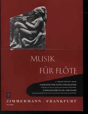CPE BACH - 6 SONATAS FOR FLUTE/PIANO