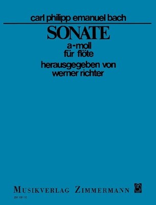 CPE BACH - SONATA A MINOR WQ 132 FLUTE SOLO