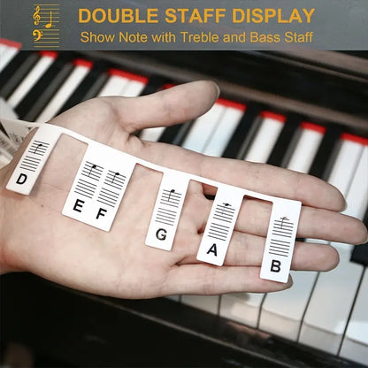 Piano Notes Silicone Strip - Removable Note Label for Piano (Fits both 88 & 61 Keys)