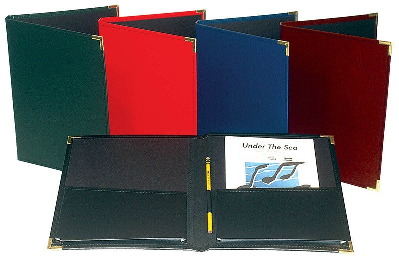 CHORAL FOLDER 9 X 12 EXP PKTS PENCIL LOOP BLUE